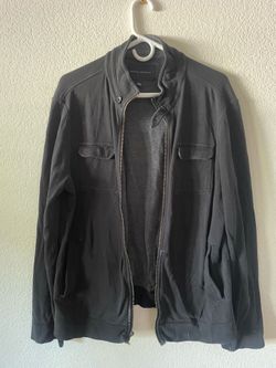 Men's Banana Republic Black Jacket/Cardigan with Pockets - Large