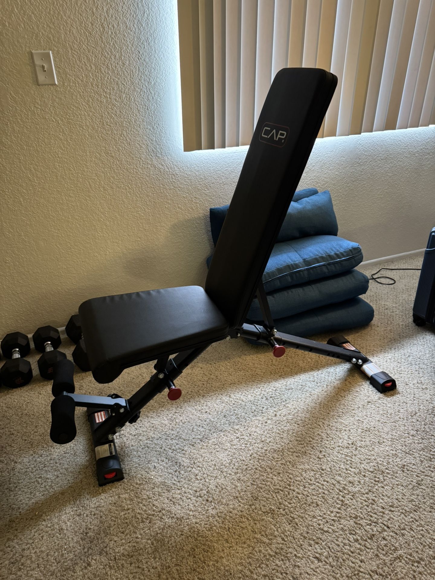 Like New Weight Set With Chair