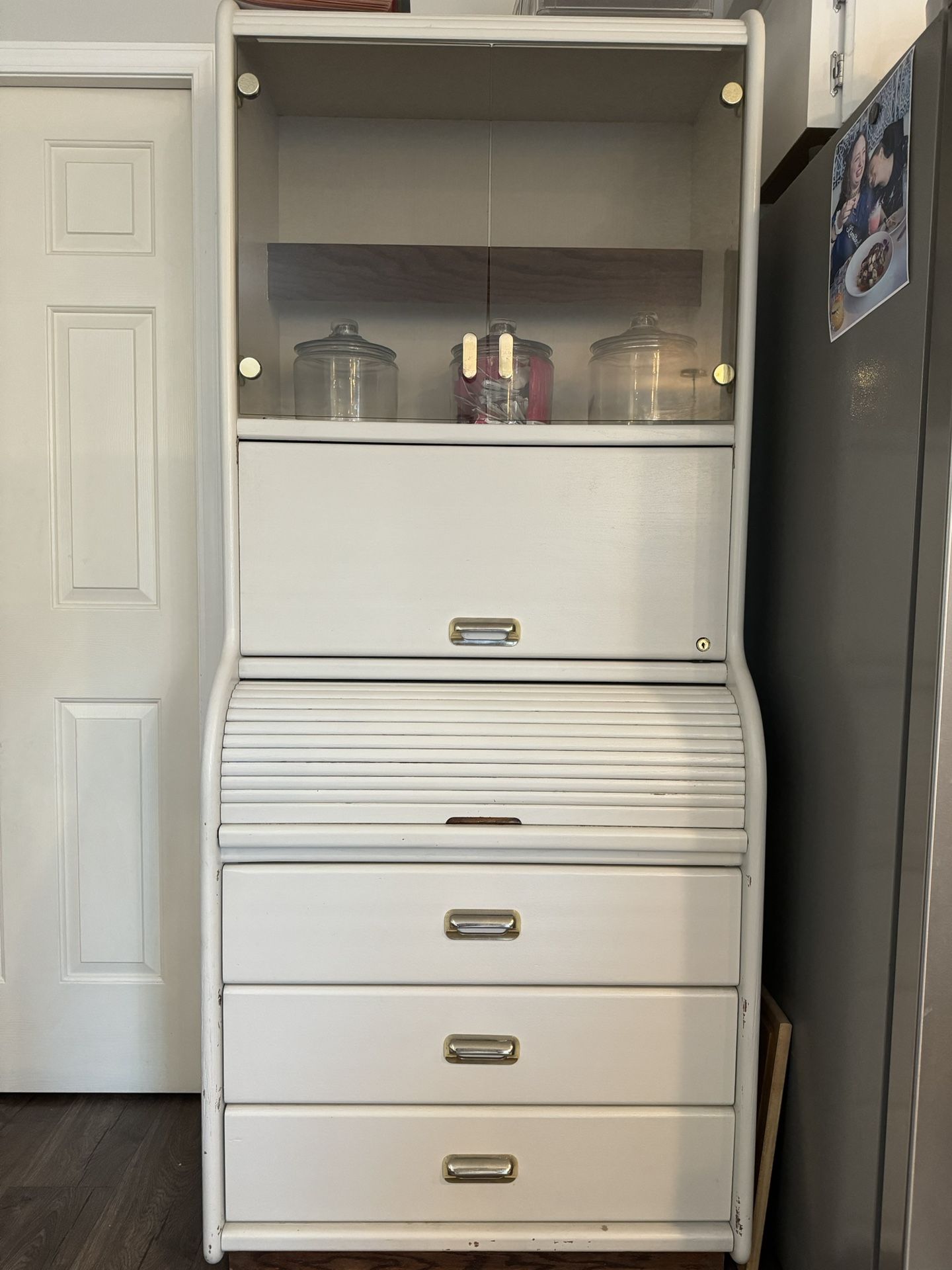 80s Secretary Desk Turned Hutch