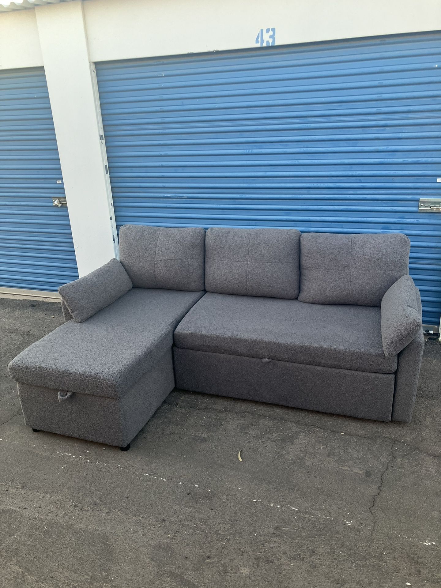 Delivery ~ Gray Sleeper Sofa Couch