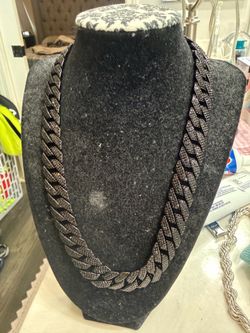 20” black on black cz