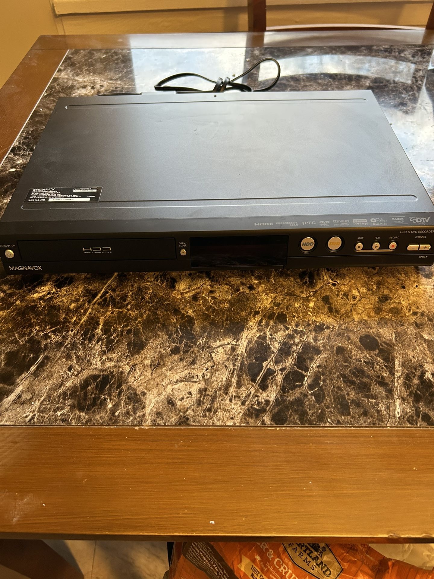 Magnavox HDD And DVD Recorder With Digital Tuner