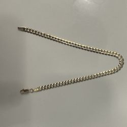 14KT 8” Cuban Bracelet