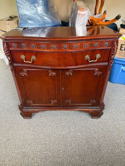Vintage bureau in mahogany.  Originally part of a dining room.