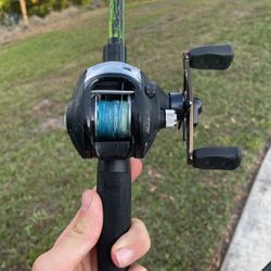 Bait Caster Reel And Rod Combo 