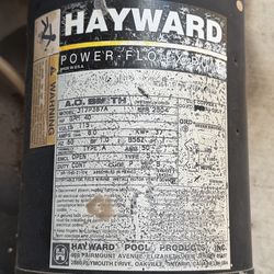 Hayward 40 gpm pump