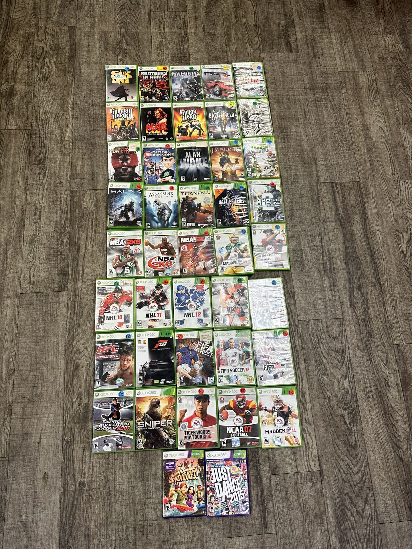 xbox 360 game lot