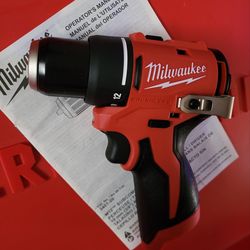 Milwaukee M12 brushless ⅜" 2speed drill 3401-20 [TOOL ONLY]...NEW_NUEVO $69 PRECIO FIJO_FIRM PRICE