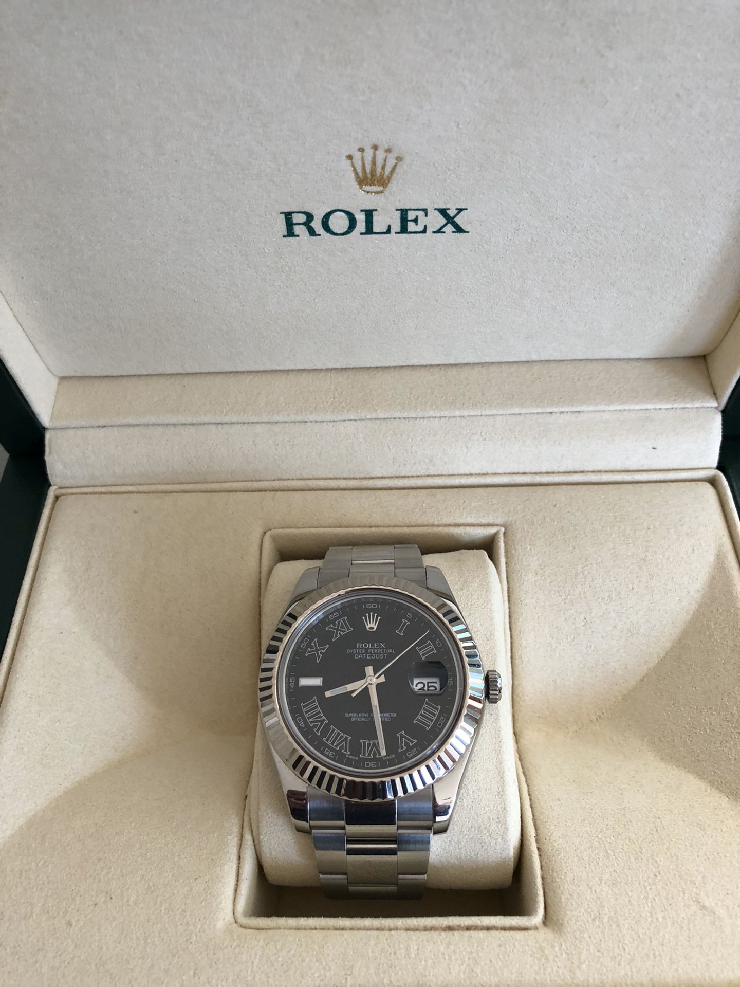 Black Face Roman Numeral Rolex Datejust II