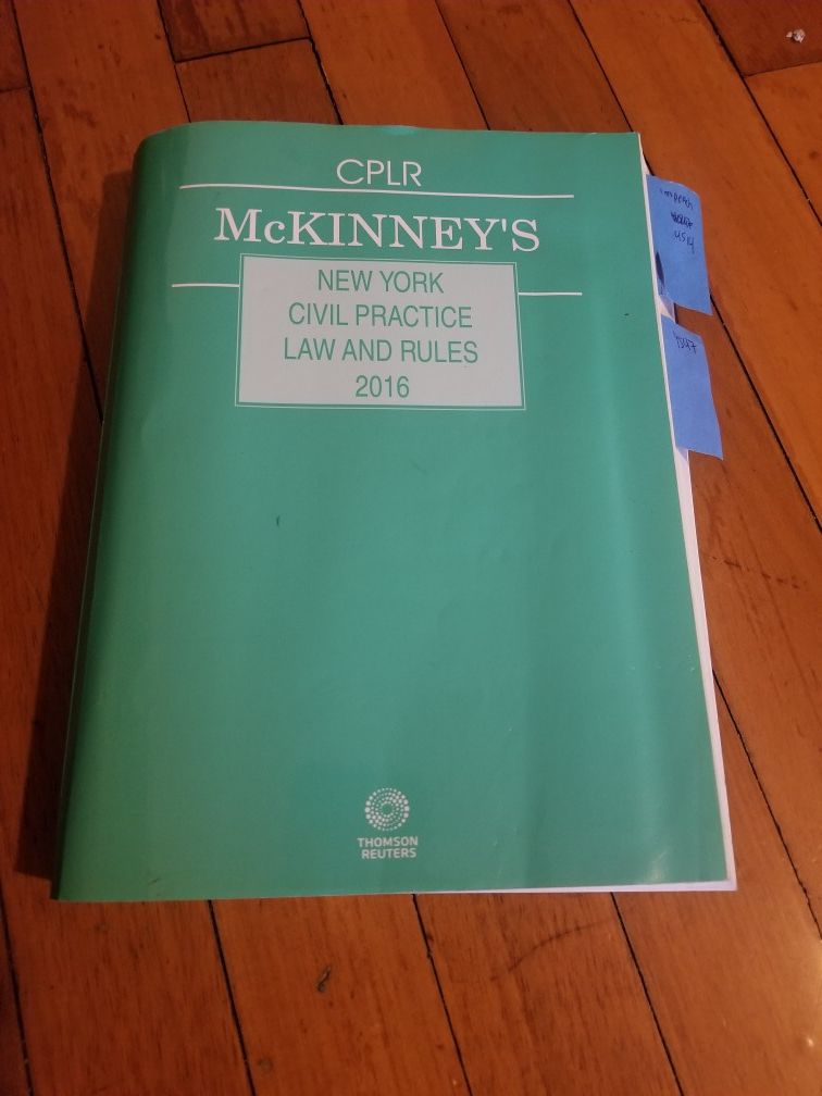 CPLR McKinney's New York Civil Practice Law and Rules 2016