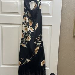 Floral Slip Dress (halter Style) 