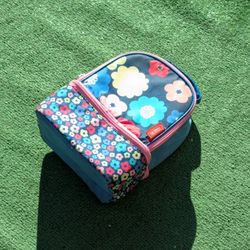 Floral Graphic USED Thermos Kids Dual Compartment Soft Insulated Carry Lunch Box