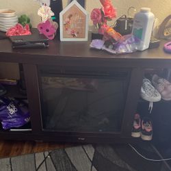 Electric Fireplace Entertainment Center 