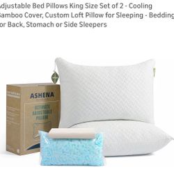 2pcs Memory Foam Queen Size Pillows, New