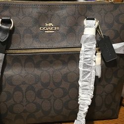 Coach Zip Top Tote