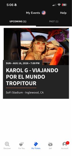 2 Karol G tickets