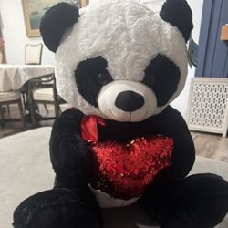 18 Inch Panda Bear With Heart 