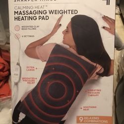 New In Package Sharper Image Weighted Heating Pad Only $45 Firm