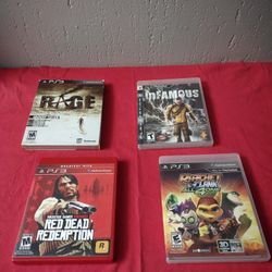 PS3 Video Game Bundle (Mint Discs)