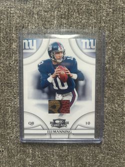 Eli manning donruss threads 2008 with used in game footballl