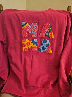 MAMA Embellished Crewneck Sweatshirt