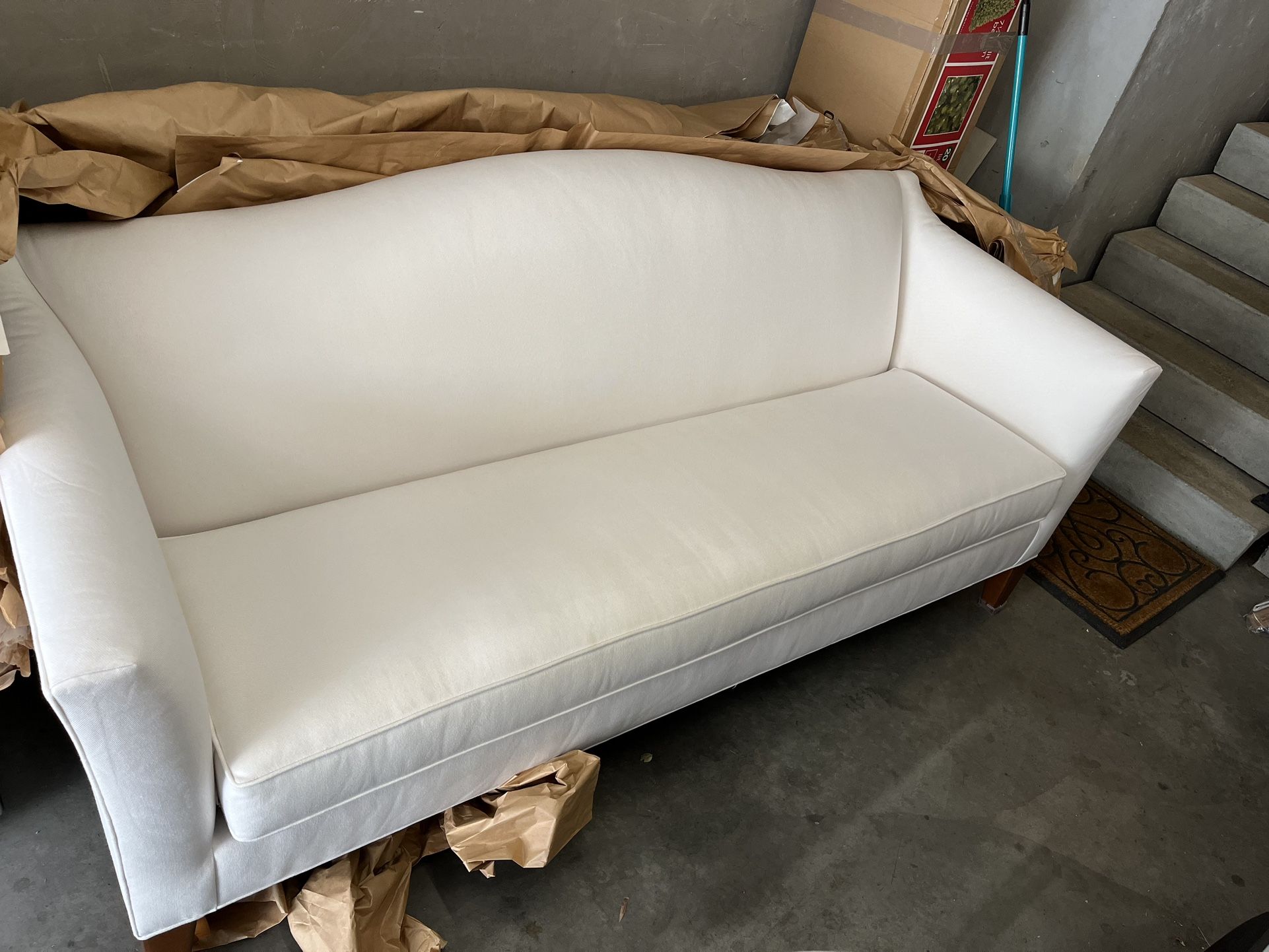 Ethan Allen White Hartwell 85” Sofa