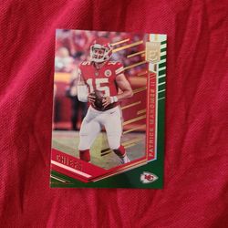 Patrick Mahomes Elite Green 2 Year Football Card 
