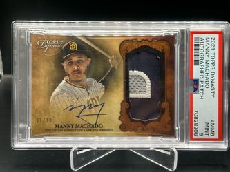 Manny Machado 2021 Topps Dynasty Dynastic Decoration /10 Padres Patch Autograph