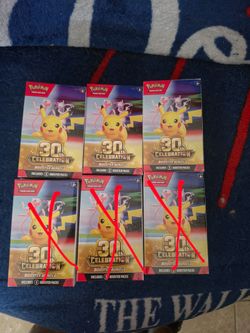 3 x 30th Celebration Booster bundle Pokémon
