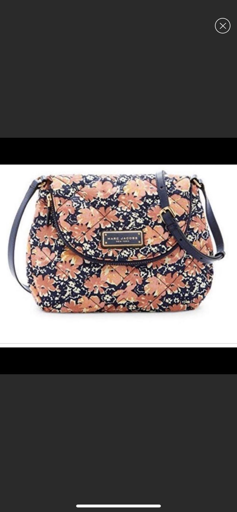 Authentic Marc Jacobs Floral Crossbody Bag
