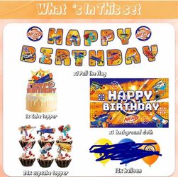nerft birthday decorations