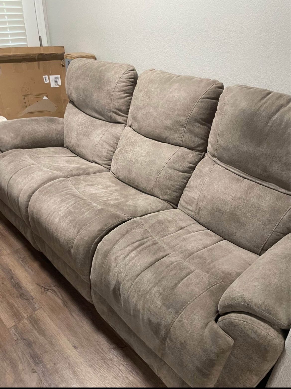 Reclining Sofa — Taupe