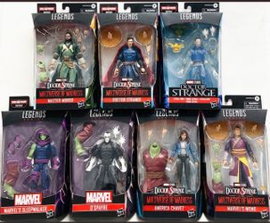 HASBRO MARVEL LEGENDS DOCTOR STRANGE 2 SET OF 7+1 BAF RINTRAH 6" FIGURE 2022