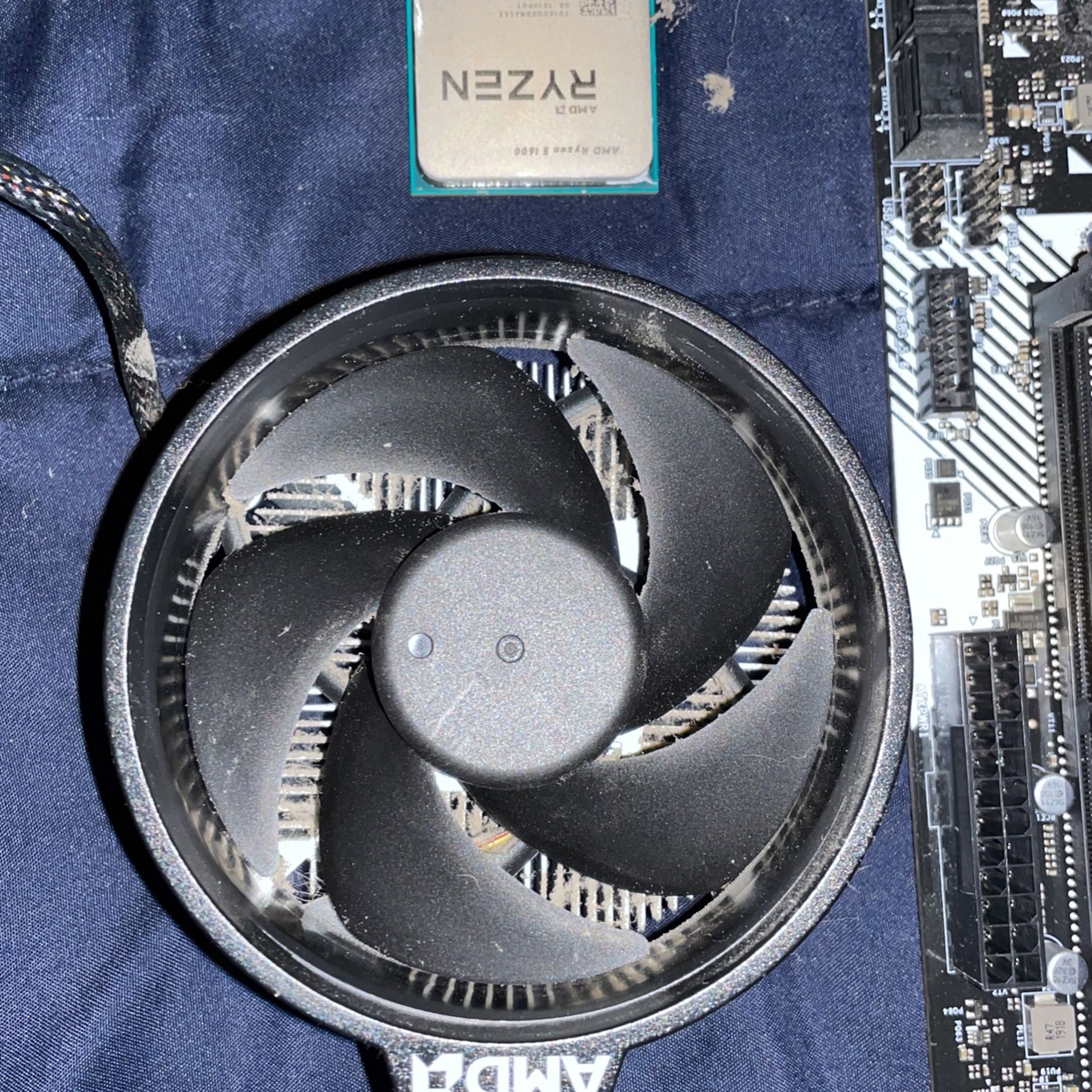 Ryzen 5 1600 With Wraith Cooler And A ASRock A320M HDV for Sale in