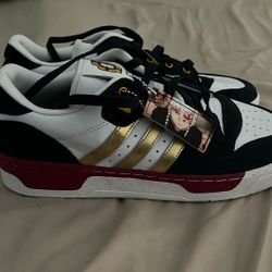 Adidas X Demon Slayer Shoes (blue Gold Red) With Keychain New Never Before Used