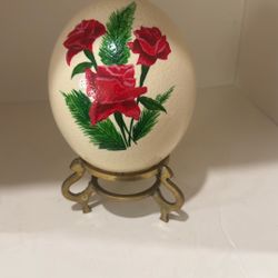 Ostrich Egg Painted