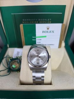 Rolex Oyster Perpetual new with stickers 34mm Ref. 114200 White Dial – Full Set