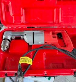 Milwaukee 7 Amp Corded 1/2 in. Corded Right-Angle Drill Kit with Hard Case. Retails $380 With Taxes!