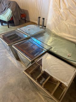 Five Glass Top Coffee Tables