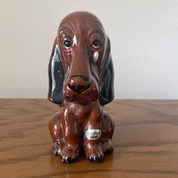 Vintage ceramic hound dog