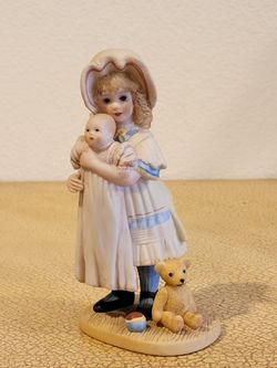 1982 Jan Hagara  "Jenny And Her By-Lo Doll Porcelain Figure