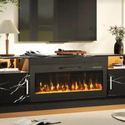 FIREPLACE TV STAND NEW IN BOX 