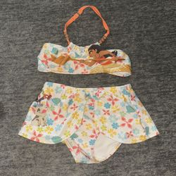 Disney Moana Toddler Girl Swimsuit Bathing Suit Size 4