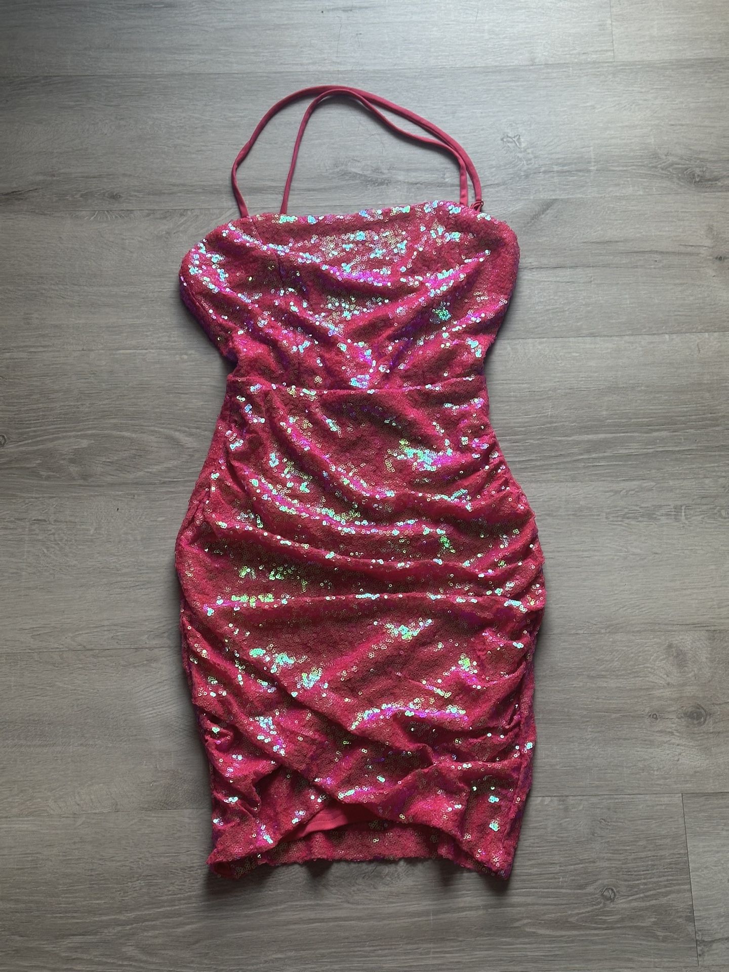 Pink Sequence Dress