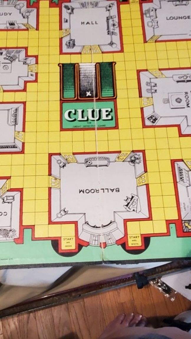 Vintage Clue Game 1949 Version Board Game