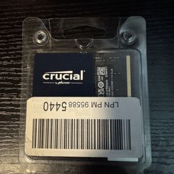 Crucial 32GB DDR5 RAM Kit (2x16GB), 4800MHz CL40 Laptop Memory - SODIMM 262-Pin