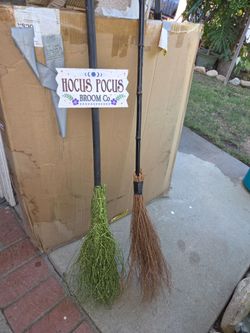 2 halloween brooms