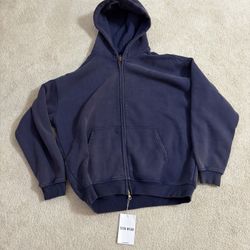 Baggy Zip Up Hoodie Size L