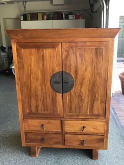 Teak wood Armoire/TV Cabinet