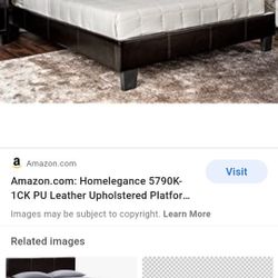 Platform Cal King Bedframe . No BOXSPRING REQUIRED